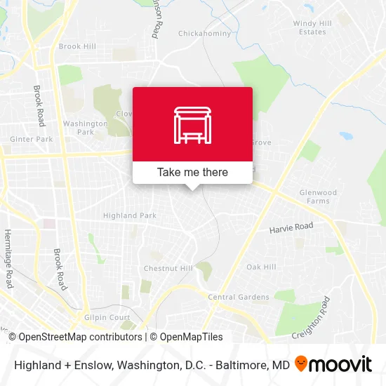 Highland + Enslow map