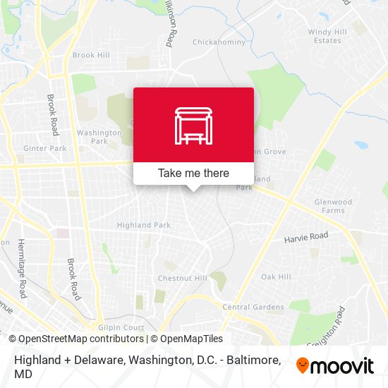 Mapa de Highland + Delaware