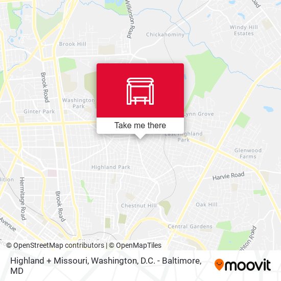 Highland + Missouri map