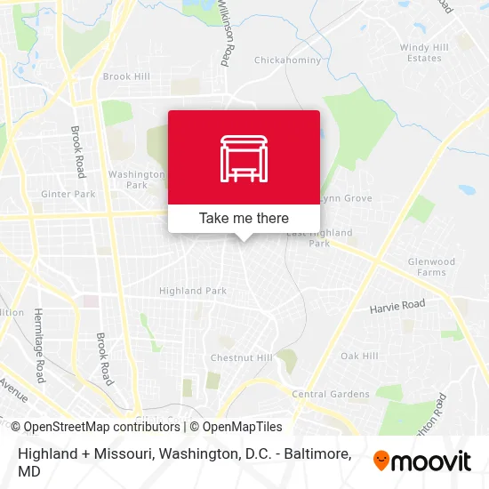 Highland + Missouri map