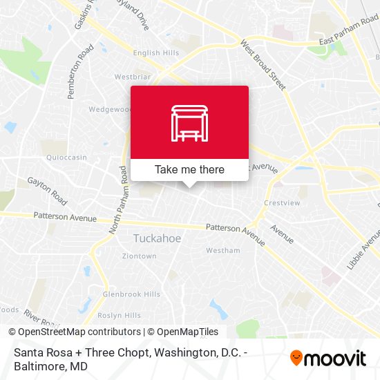 Santa Rosa + Three Chopt map