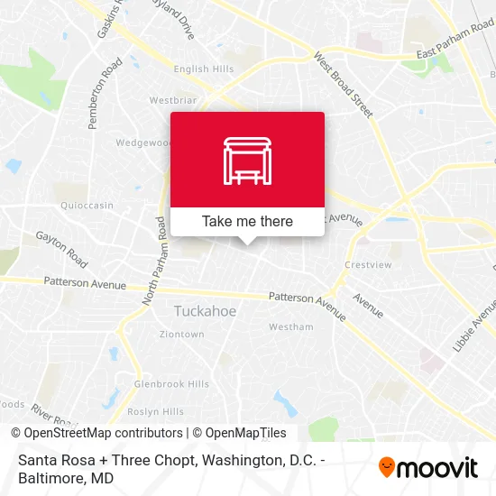 Santa Rosa + Three Chopt map