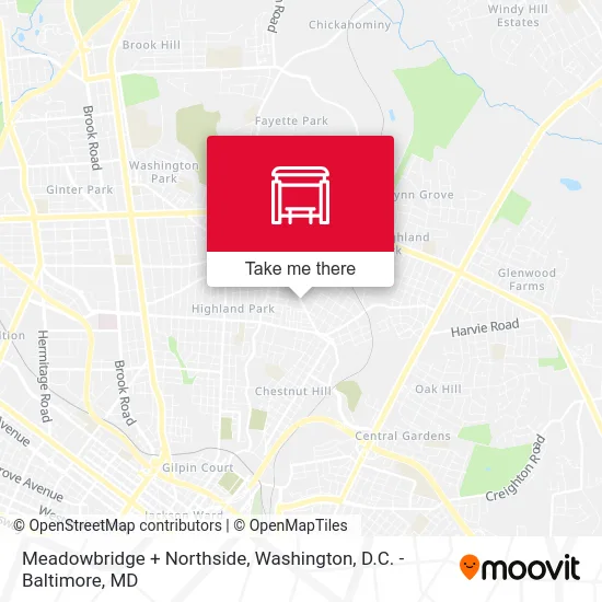 Meadowbridge + Northside map