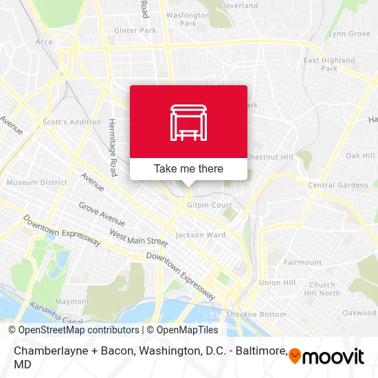 Chamberlayne + Bacon map