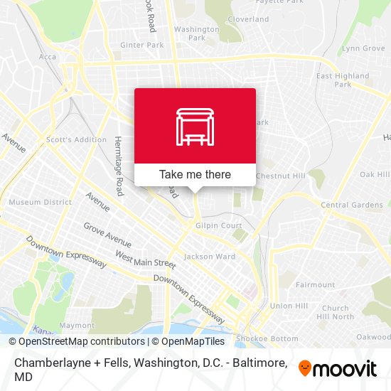 Mapa de Chamberlayne + Fells