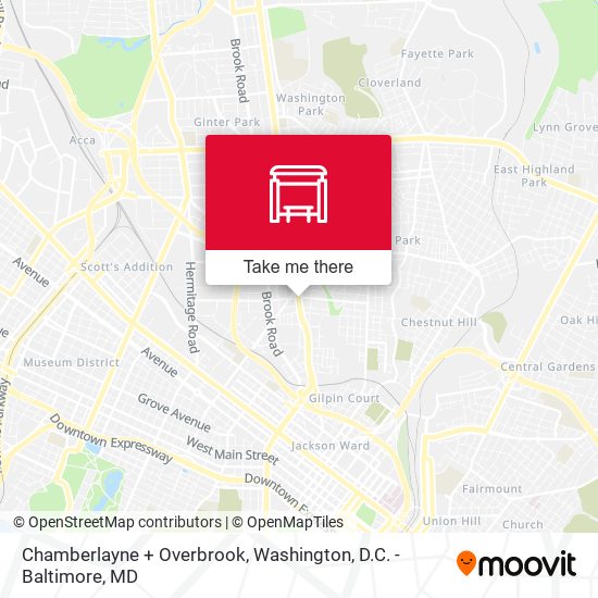 Mapa de Chamberlayne + Overbrook