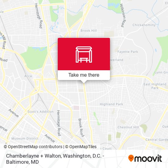 Mapa de Chamberlayne + Walton