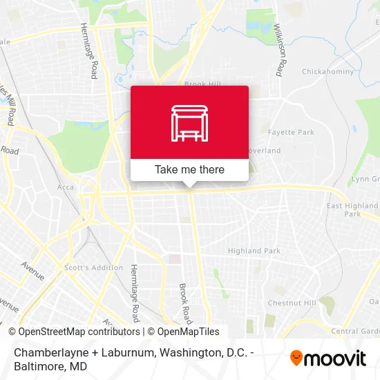 Chamberlayne + Laburnum map