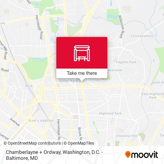 Mapa de Chamberlayne + Ordway