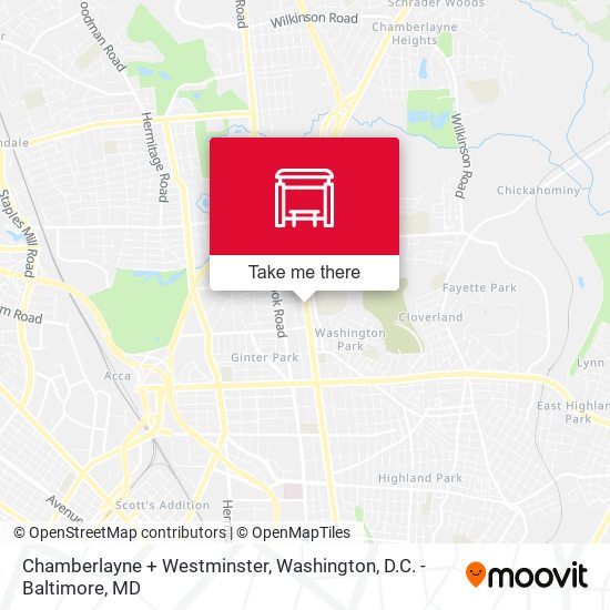 Mapa de Chamberlayne + Westminster