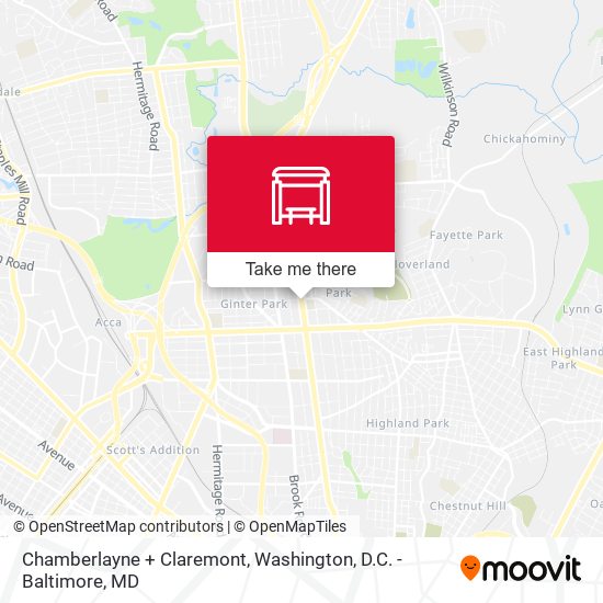 Chamberlayne + Claremont map