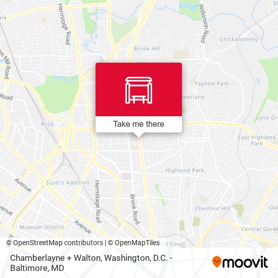 Mapa de Chamberlayne + Walton