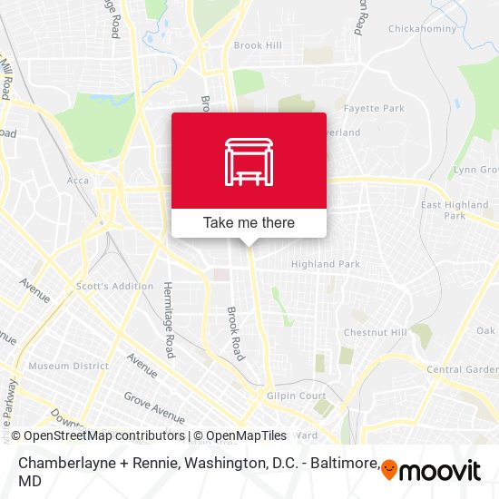Mapa de Chamberlayne + Rennie