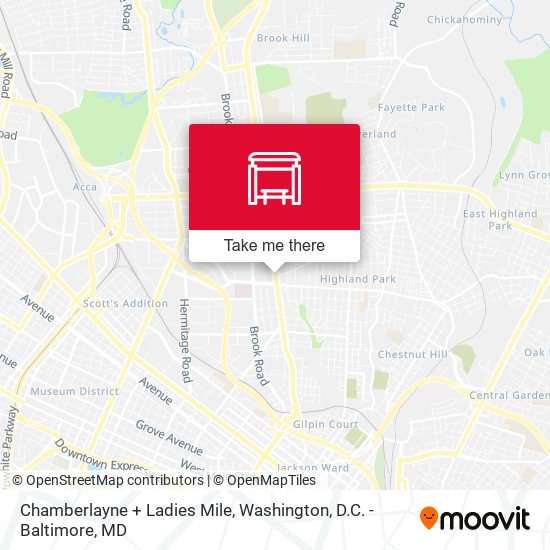 Mapa de Chamberlayne + Ladies Mile