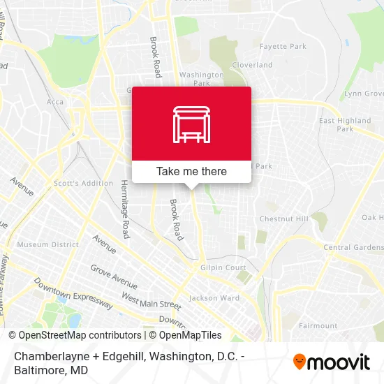 Chamberlayne + Edgehill map