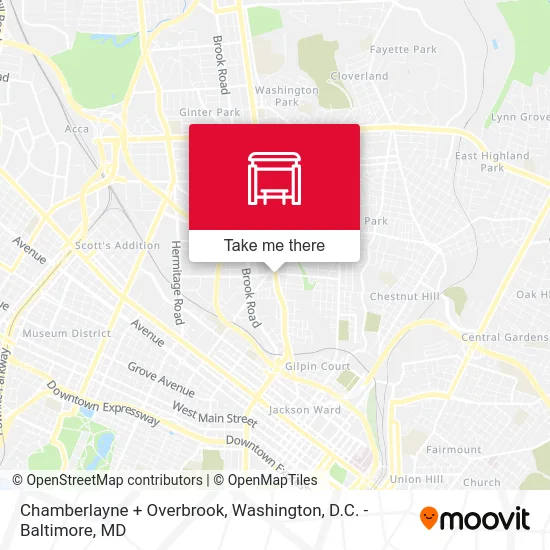 Chamberlayne + Overbrook map
