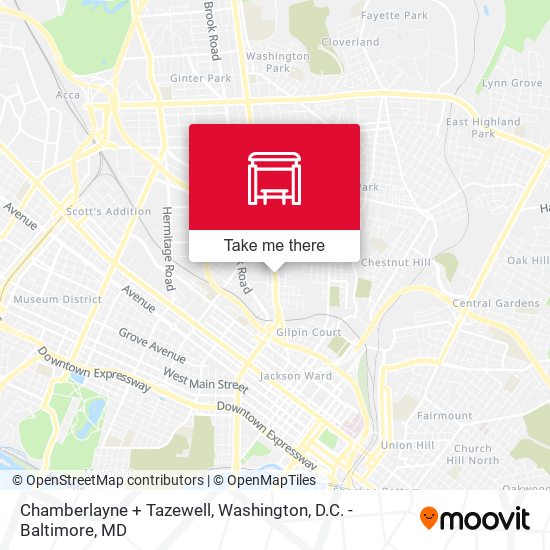 Mapa de Chamberlayne + Tazewell