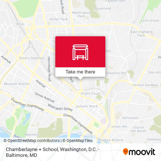 Chamberlayne + School map
