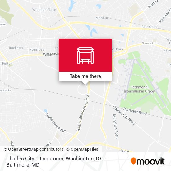 Charles City + Laburnum map