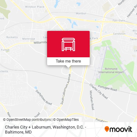 Mapa de Charles City + Laburnum
