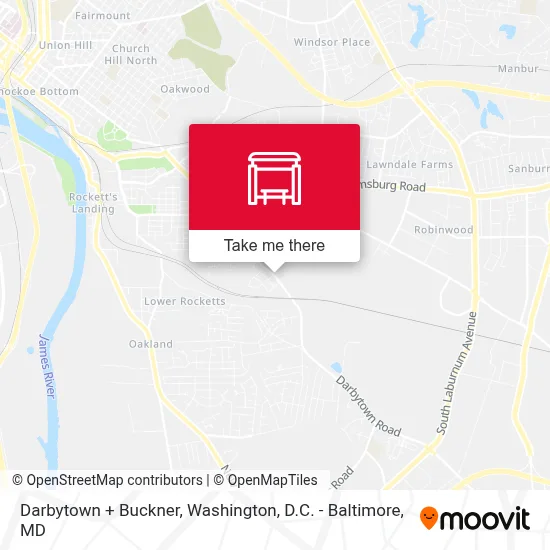 Darbytown + Buckner map