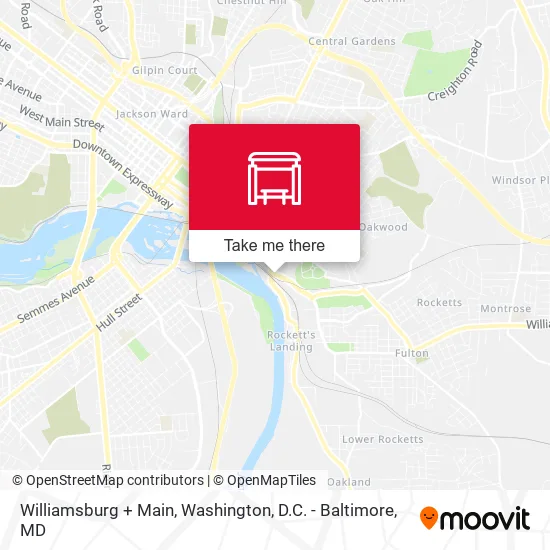 Williamsburg + Main map