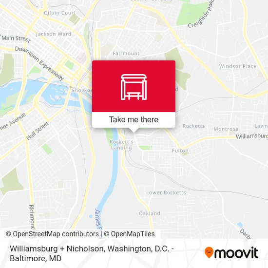 Williamsburg + Nicholson map