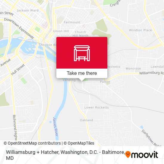 Williamsburg + Hatcher map