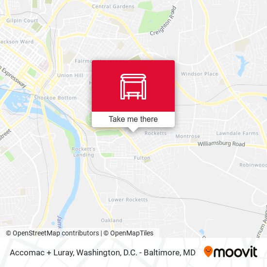 Mapa de Accomac + Luray