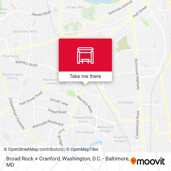 Mapa de Broad Rock + Cranford