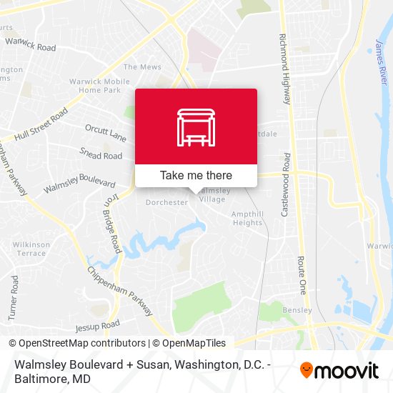 Mapa de Walmsley Boulevard + Susan
