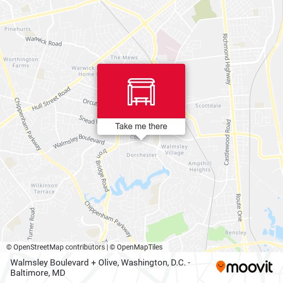 Mapa de Walmsley Boulevard + Olive