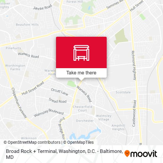 Mapa de Broad Rock + Terminal