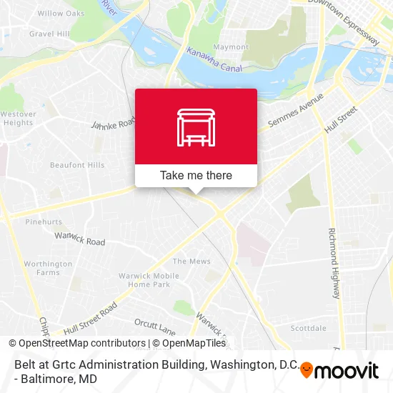 Belt at Grtc Administration Building map