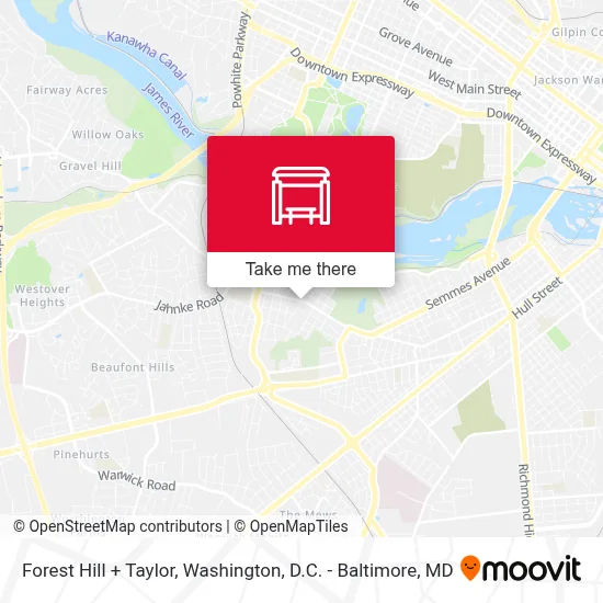 Forest Hill + Taylor map