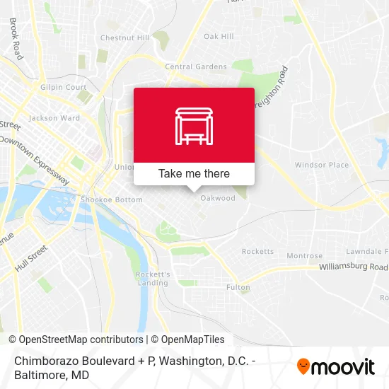 Chimborazo Boulevard + P map