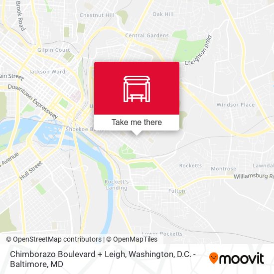 Mapa de Chimborazo Boulevard + Leigh
