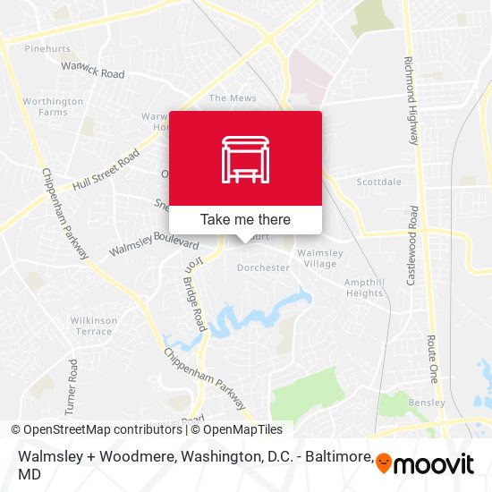 Walmsley + Woodmere map
