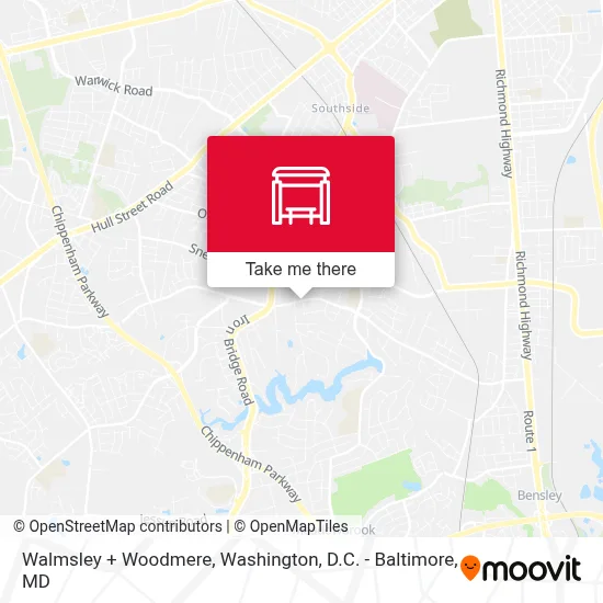 Walmsley + Woodmere map