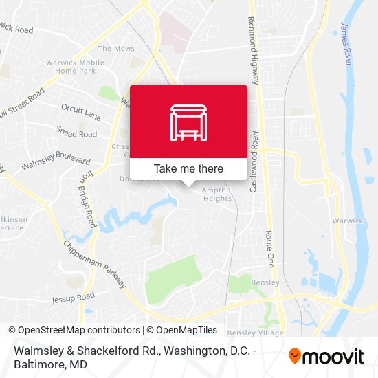 Walmsley & Shackelford Rd. map
