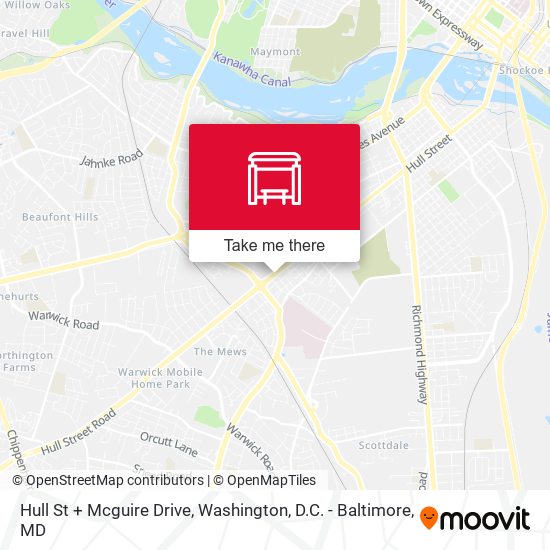 Mapa de Hull St + Mcguire Drive