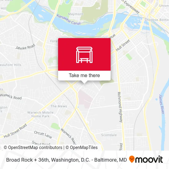 Broad Rock + 36th map