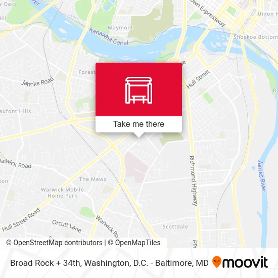 Broad Rock + 34th map