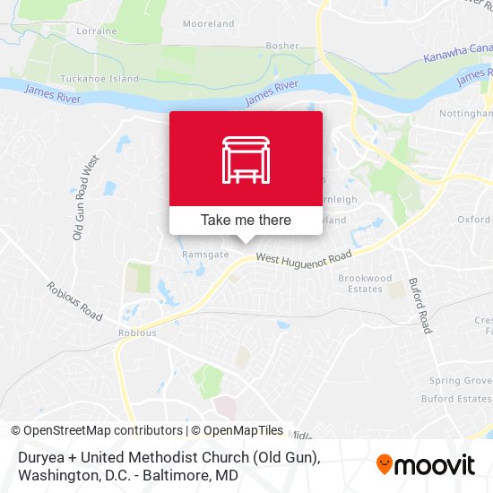 Duryea + United Methodist Church (Old Gun) map