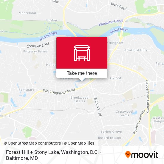 Mapa de Forest Hill + Stony Lake