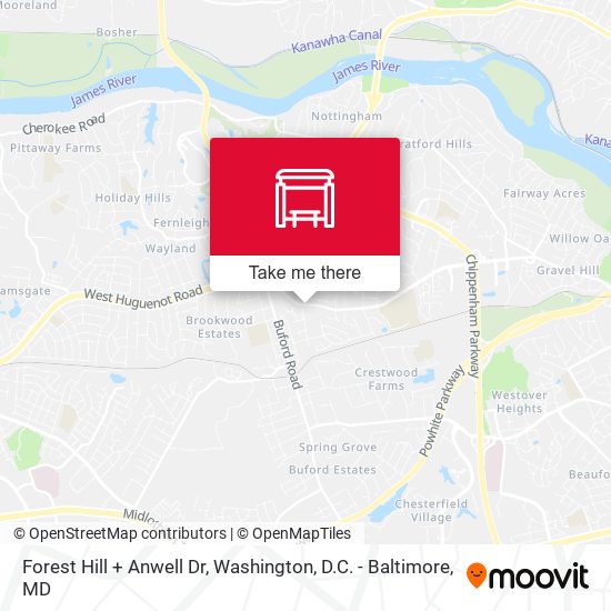 Forest Hill + Anwell Dr map