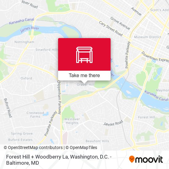 Forest Hill + Woodberry La map