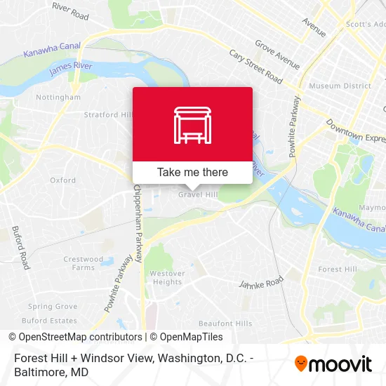 Forest Hill + Windsor View map