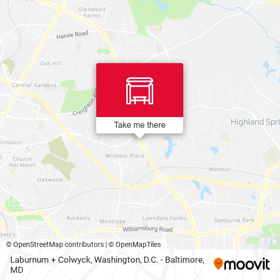 Laburnum + Colwyck map