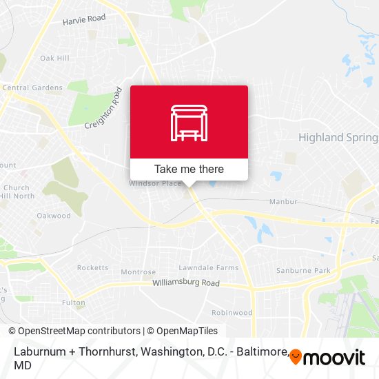 Laburnum + Thornhurst map